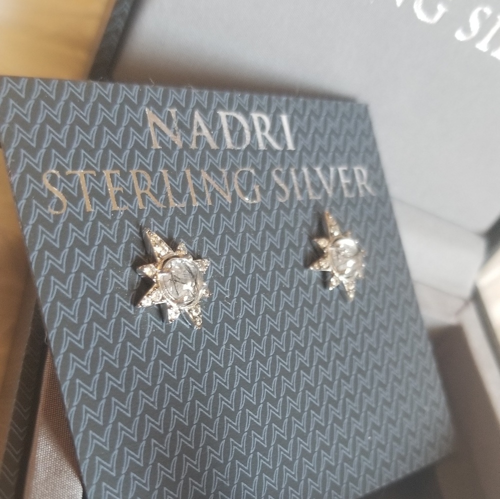 NWT* Nadri Celesstial Star Earrings - Picture 3 of 4